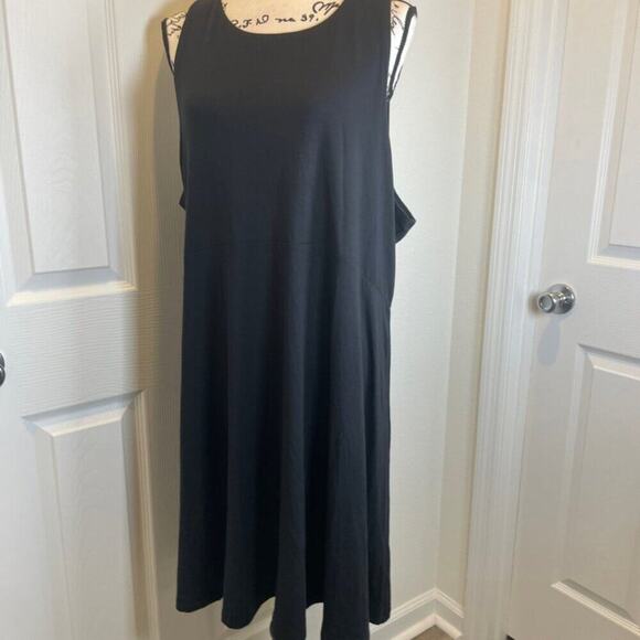 ATHLETA DRESS SANTORINI THERA SZ XXL BLACK VERSATILE MINIMALIST MODAL/SPANDEX - Picture 12 of 15